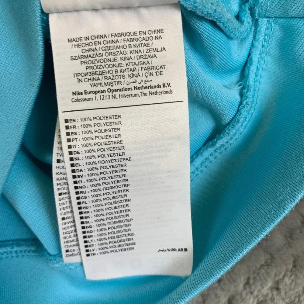Nike FC Barcelona Kids Track Jacket Light Blue Soccer Full Zip FCB Small 8-10Y